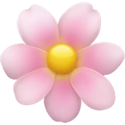 pink flower  sticker