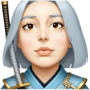 Elegant Samurai sticker