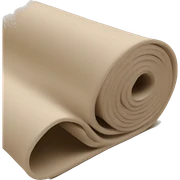 beige half rolled out yoga mat sticker
