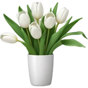 white tulips sticker