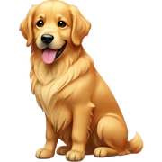golden retriever dog sticker