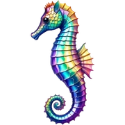 Sea horse sticker
