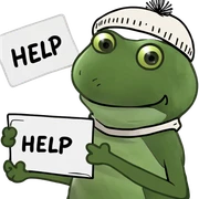 degen poor homeless frog sticker