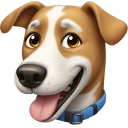 Happy dog sticker