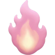 pastel pink fire  sticker