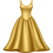 gold dress  sticker