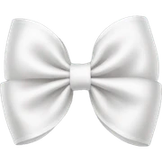 White bow sticker