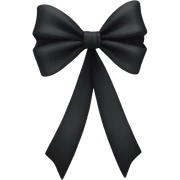 black bow sticker