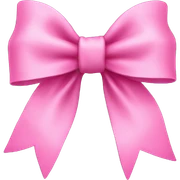 Pink bow sticker