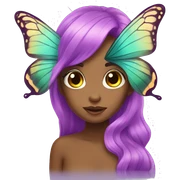 mermaid butterfly  sticker