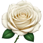 White rose sticker