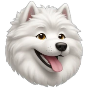 Samoyed smiling sticker