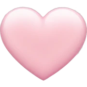 Soft pink heart sticker