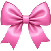 Pink bow sticker