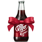 dr Pepper with a bow on top ￼ sticker