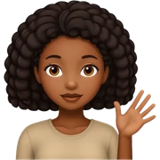 Black girl saying yes sticker