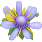 summer flower with calendar sticker