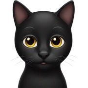black cat sticker