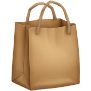 Brown bag sticker