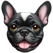 black french bulldog sticker