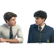boys in hogwarts uniform sticker