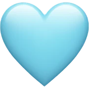 Light blue heart  sticker