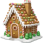 Gingerbread house sticker