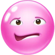 Pink bubble  sticker