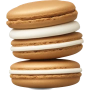 Gingerbread macaron sticker