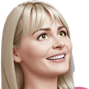 portrait of a blonde girl sticker