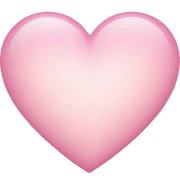 light pink heart sticker