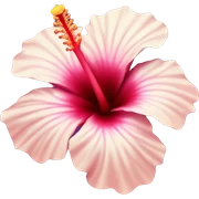 Hibiscus flower sticker