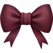 Burgundy bow sticker