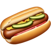 Hot dog sticker