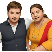 girl and boy with jewelry sticker