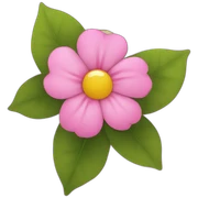 pink flower sticker