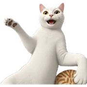 realistic cat looking at viewer sticker