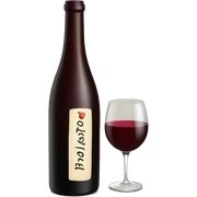Wine bottle sticker