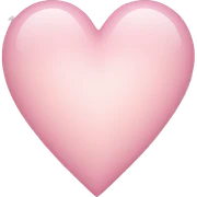 light pink heart  sticker