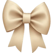 aesthetic beige bow sticker