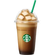 Starbuck ice coffee with ice cubes sticker