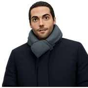 male in coat portrait sticker