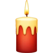 Christmas candle sticker