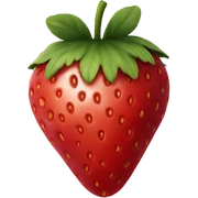 Strawberry sticker