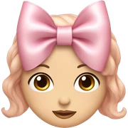 Blush pink coquette bow sticker