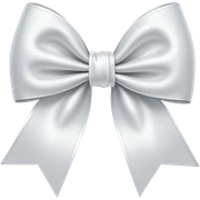 White bow sticker