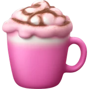 Pink hot chocolate  sticker