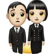 Pugsley and Wednesday addams  sticker