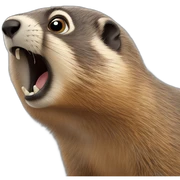 shocked marmot sticker