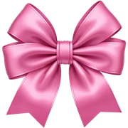 pink bow sticker
